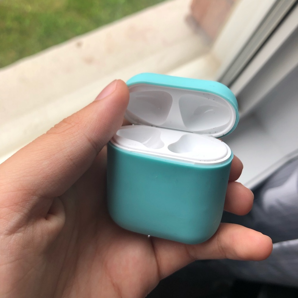 Blue Airpods Case Silicone Protector